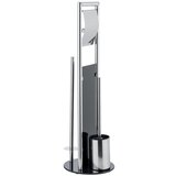 Wenko 24075800 - Set za WC RAVINA 20x707 cm nerđajući čelik/srebrna/crna | Eponuda.com