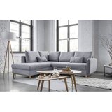 Miuform svetlo siva raztegljiva sedežna garnitura Scandic Lagom L, levi kot | Shoptok.si