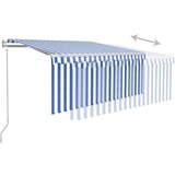  Automatska tenda na uvlačenje s roletom 3 5x2 5 m plavo-bijela | shoptok.hr