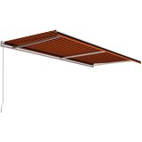 Tenda na ručno uvlačenje 600 x 300 cm narančasto-smeđa | shoptok.hr