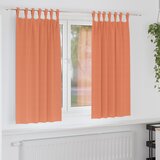 vidaXL Zavjese za zamračivanje 2 pcs Terakota 175 x 140 cm Poliester | shoptok.hr