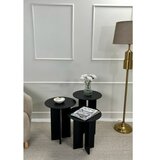 Hanah home Leo set klub stolova, 2 dijela, crni | Eponuda.ba