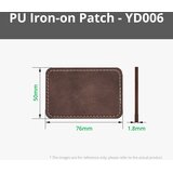 Bambu Lab Rectangular PU Iron-on Patch - Rustic to Gold (10PCS) (B-YD006) | Eponuda.com