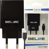 Beline OMREŽNI POLNILEC 2XUSB + USB-C 2A ZA TELEFON ČRNO ČRN, (21974857) Cene