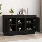  Komoda črna 102x35x60 cm inženirski les | Shoptok.si