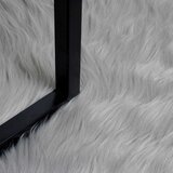  Tepih od umjetne ovčje kože TAFALLA Siva 80 x 250 cm Poliester | shoptok.hr
