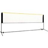 vidaXL Nastavljiva mreža za badminton 400x103x94-158 cm kovinska | Shoptok.si