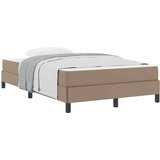 vidaXL Postelja z vzmetnico Kapučino 120 x 200 cm Umetna koža | Shoptok.si