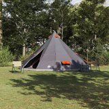 Tipi šator s krovom Siva i narančasta 560 x 560 x 300 cm taft | Eponuda.ba