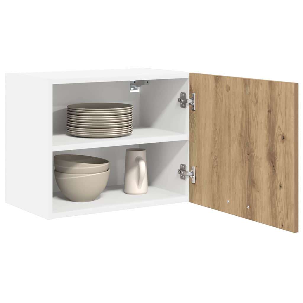  Viseći ormarić Riga Umjetnički hrast i bijela 50 x 31 x 40 cm | shoptok.hr