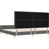  Postelja iz temno sive tkanine 200x200 cm, (22049210) | Shoptok.si