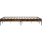  Okvir kreveta boja hrasta 120x200 cm konstruirano drvo i metal | shoptok.hr