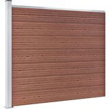vidaXL set panela za ogradu WPC 353 x 146 cm smeđi | shoptok.hr