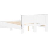  Okvir kreveta s uzglavljem i LED svjetlima bijeli 140 x 190 cm | shoptok.hr