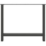  Noge za blagovaonski stol antracit boje 2 kom 100 x (72-73) cm čelik | Eponuda.com