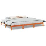  Obiteljski okvir kreveta bez madraca vosak smeđi puno drvo bor | shoptok.hr