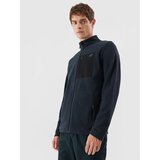 4f Flis AW23TFLEM123 Modra Regular Fit | Shoptok.si