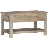 vidaXL klubska mizica 82x52x47 cm trden mangov les | Shoptok.si