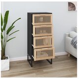  Visoka omara črna 40x30x95 cm inženirski les | Shoptok.si