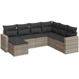  7-dijelni set vrtnih sofa svjetlosivi od poliratana | shoptok.hr