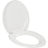 vidaXL WC deska s počasnim zapiranjem hitra namestitev bela | Shoptok.si