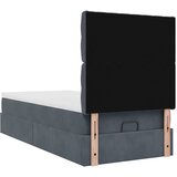  Okvir kreveta s madracima tamnosivi 90x190cm baršunasti | shoptok.hr