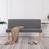 vidaXL Klupa od poliestera 139 5 cm svjetlosiva | shoptok.hr