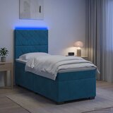  Boxspring krevet s madracem Plava 80 x 200 cm Baršun | shoptok.hr