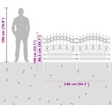  Vrtna Ograda KAMPEN 240 x 140 cm Mesh Bijelo | Shoptok.si