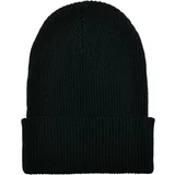 Flexfit Ribbed knit cap made of recycled yarn black