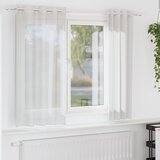 Voile zavjese s ušicama 2 kom bijele | shoptok.hr