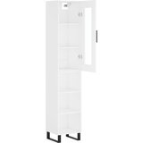  Visoka komoda bijeli 34,5x34x180 cm od konstruiranog drva | shoptok.hr