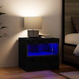  Noćni ormar Crni hrast 50 x 40 x 45 cm Konstruirano drvo | shoptok.hr