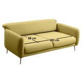 ATELIER Del Sofa Trosed Sofa-Bed Sevilla 3 Seat - zuta Cene