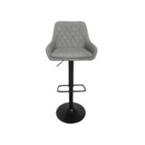 Barska stolica 620158 Svetlo siva /crna metalna baza 480x510x890(1100)mm ( 776-045 )