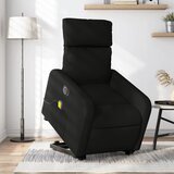 The Living Store Električni masažni naslanjač s funkcijo vstajanja črn - Električni Masažni Naslanjač S Funkcijo Vstajanja, (21572664) | Shoptok.si