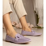 D/CEO UR/CEO Purple perforated women's moccasins with decoration Mensory | Shoptok.si