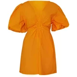 Chi Chi London Obleka oranžna