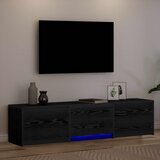 TV ormarić s LED rasvjetom Crni Hrast 165 x 34 x 40 cm | shoptok.hr