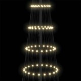 vidaXL LED božično drevesce Toplo bela 138.5 x 138.5 x 399 cm Kovina | Shoptok.si