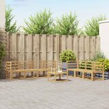  Set vanjskih sofa 8 pcs Bijela 59 x 59 x 37 cm | shoptok.hr