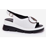 S. BARSKI Leather Women's Wedge Sandals With Decoration S.Barski | ePonuda.com