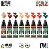Green Stuff World Paint Set - Skulls & Blood | Set Akrilnih Boja x8 | Eponuda.com
