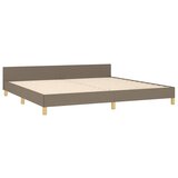  Okvir za krevet bez madraca smeđesivi 200x200 cm od tkanine | shoptok.hr