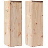 Maison Chic Stenska omarica - Zidna omarica 2 kosa 30x30x100 cm trdna borovina iu24, (22062418) Cene