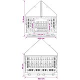  4-panelni ogradni igralište za pse s krovom 122 x 106,5 x 82 cm | shoptok.hr