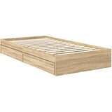  Krevet s od storage Sonoma hrast 100 x 200 cm Konstruirano drvo | shoptok.hr