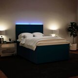  box spring s madracem plavi 160 x 200 cm baršunasti | shoptok.hr
