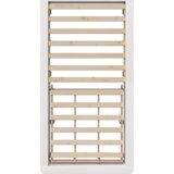 vidaXL krevetna konstrukcija s pohranom bijelo 90 x 190 cm boja drva | shoptok.hr