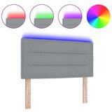  Uzglavlje s LED-om Svjetlosiva Tkanina 80 cm Okvir kreveta | shoptok.hr